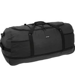 Airmont Newark Zwart 110L Rollable Trolley Weekendtas Waterafstotend