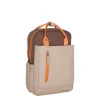 Ferron Miami Rugzak 9L Waterafstotende Laptop Rugtas 13 inch Schooltas en Werktas van PU Nylon Coffee