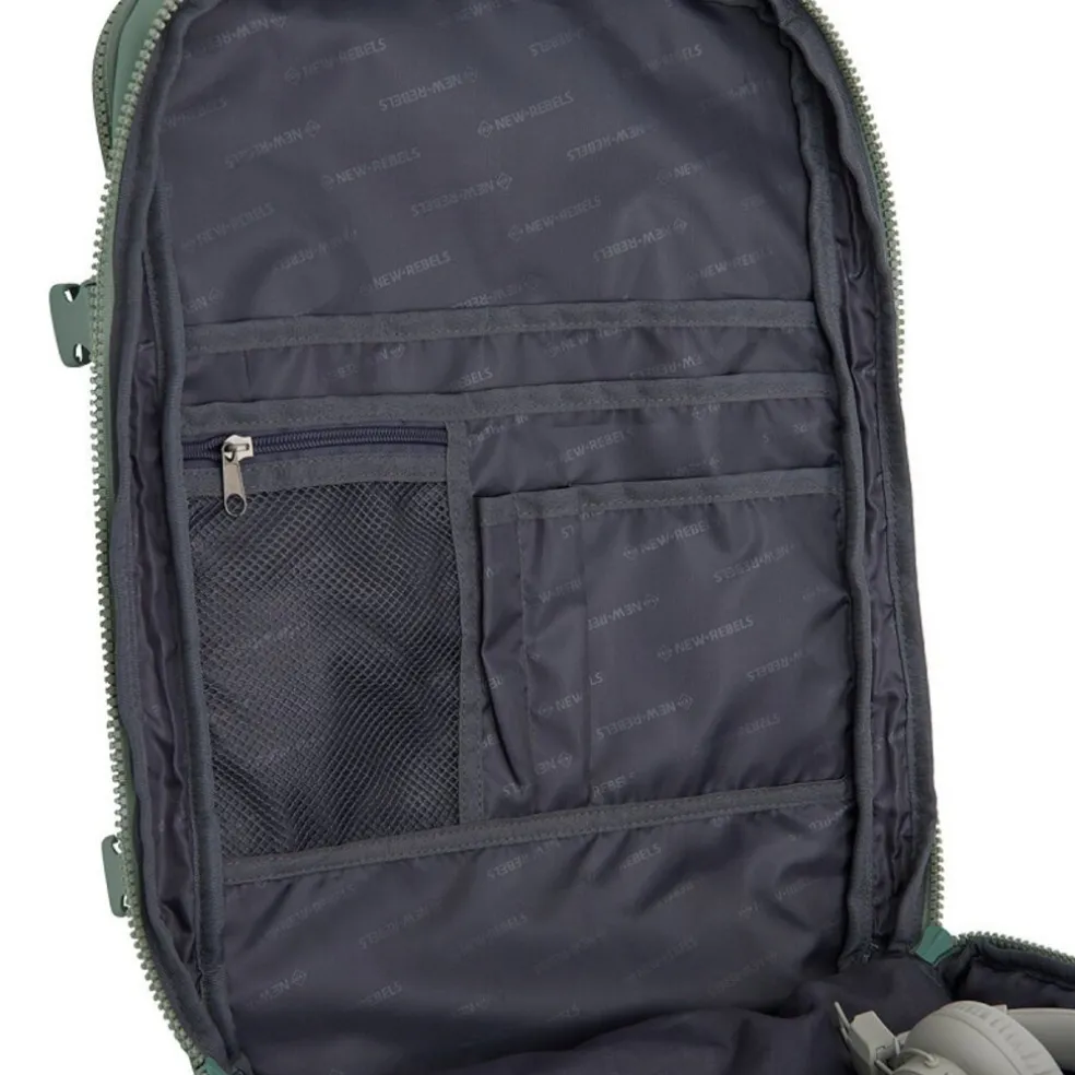Jessi – Womby Weekend Travel Bag Underseat Backpack – 27L Water-Repellent Cabin Bag – 30x20x45 cm Salie Groen
