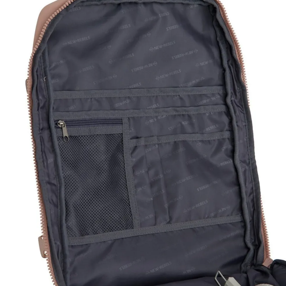 Jessi Womby Cabin Rugzak – 27L Waterdichte Onderseater Handbagage, Geschikt voor Vliegtuig 30x20x45cm Oud Roze