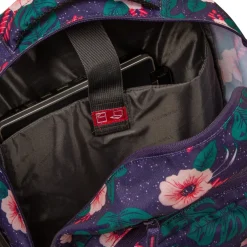 New Rebels ® BTS 3 schooltas met laptopvak flower print