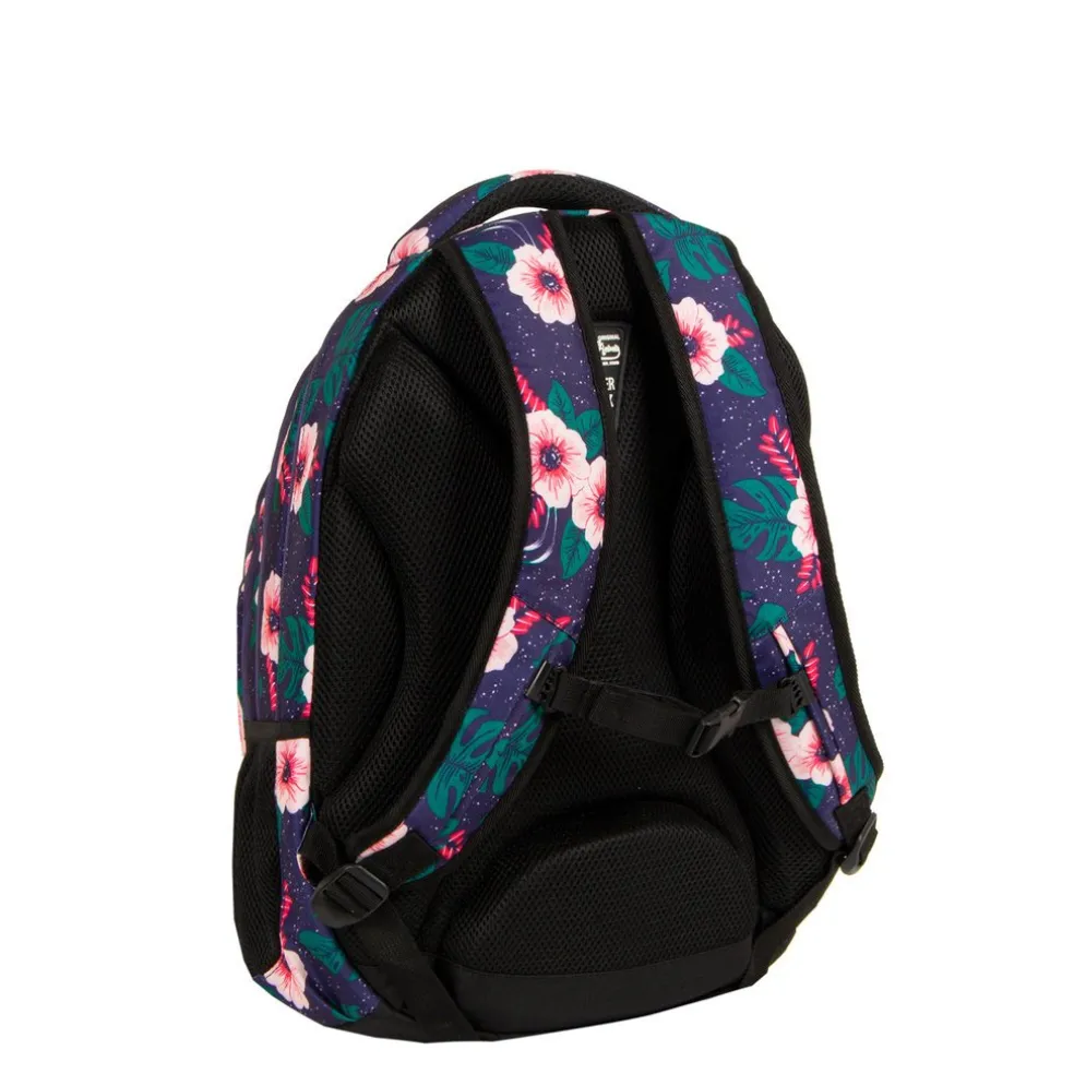 New Rebels ® BTS 4 schooltas met laptopvak flower print