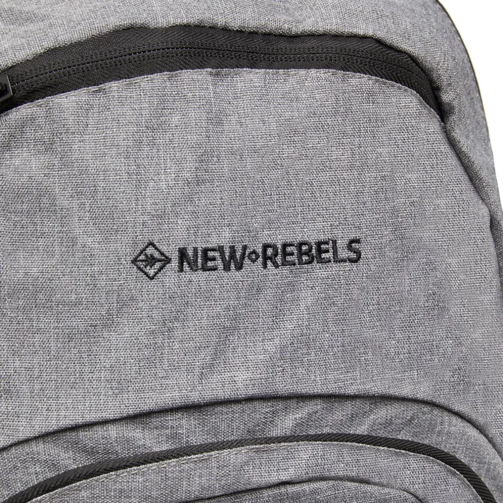 New Rebels ® BTS 3 schooltas met laptopvak antracite