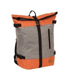 New Rebels ® Creek Roll Top Rugzak Anthracite/Orange VII | Rugtas