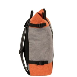 New Rebels ® Creek Roll Top Rugzak Anthracite/Orange VII | Rugtas