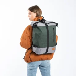 New Rebels ® Creek Roll Top Rugzak Anthracite/Orange VII | Rugtas