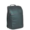 New Rebels ® Harper - Rugzak - Laptoptas - Rugtas - 18 Liter - Donker Groen -  Metallic