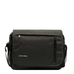 New Rebels ® Heaven25 - Medium Schoudertas A5 - Crossbodytas met flap - Zwart