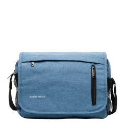 New Rebels ® Heaven25 - Medium Schoudertas  A5 - Crossbodytas met flap - Soft Blauw