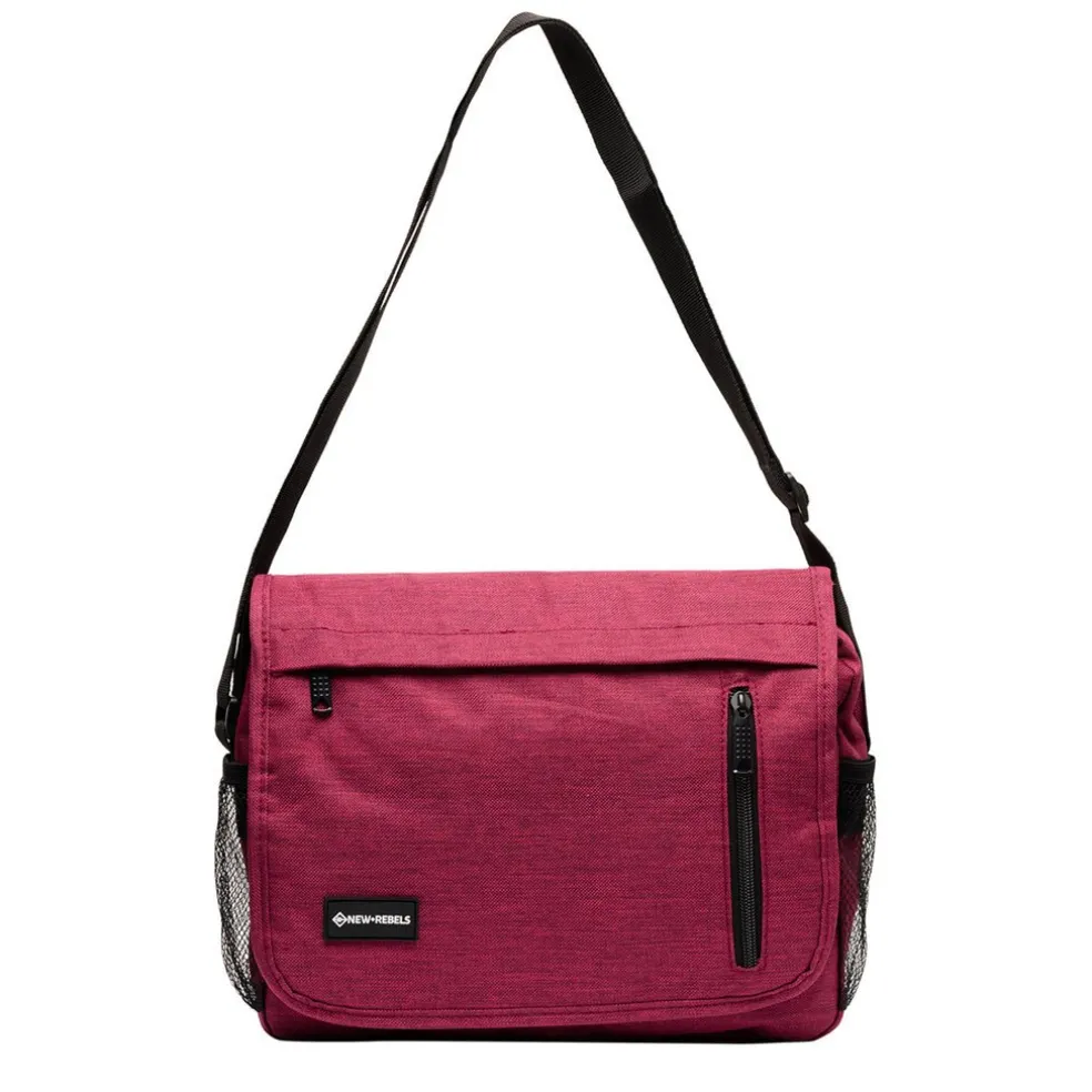 New Rebels ® Heaven25 - Medium Schoudertas A5 - Crossbodytas met flap - Burgundy