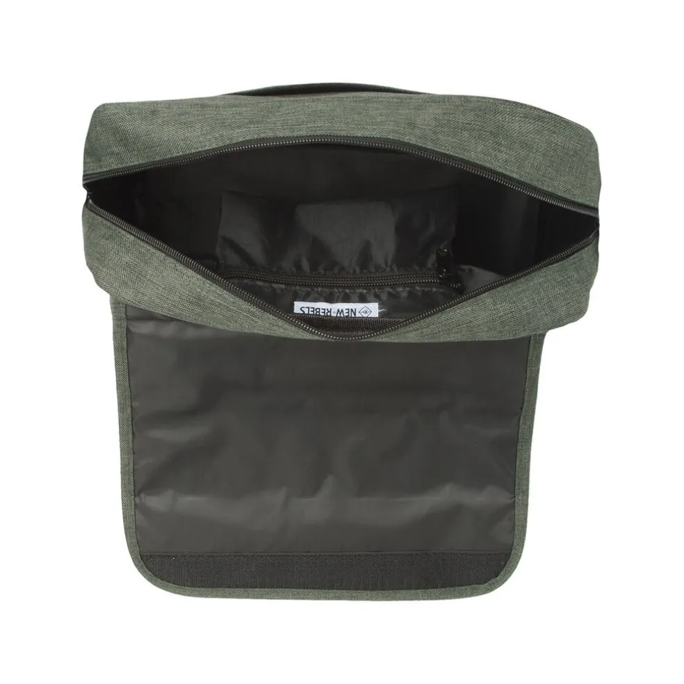 New Rebels ® Heaven25 - Medium Schoudertas A5 - Crossbodytas met flap Donker Groen