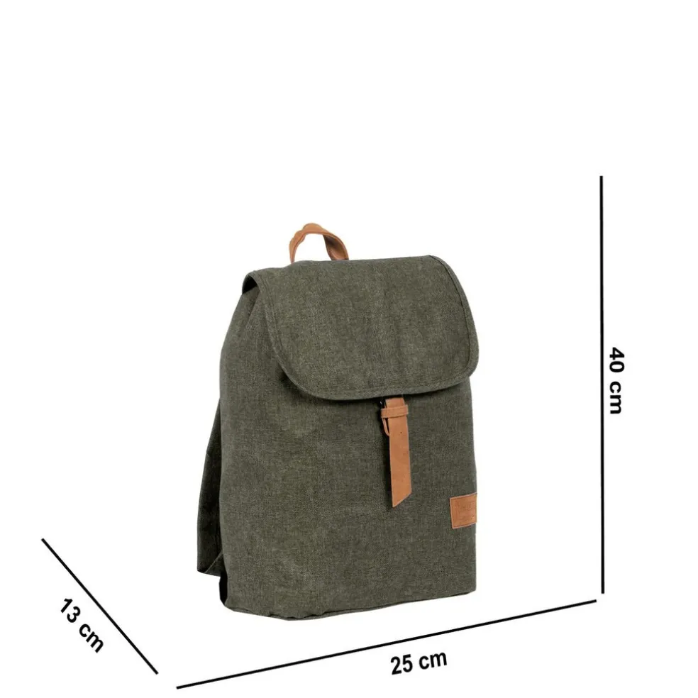 New Rebels ® Heaven - Rugzak - Gevoerd - Polyester - Donkergroen