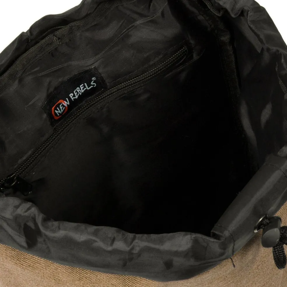 New Rebels ® Heaven - Rugzak - Gevoerd - Polyester - Zand