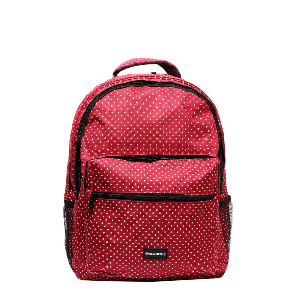 New Rebels ® Katschberg - Schooltas - Laptopvak - Rood - Rugzak - Rugtas