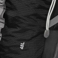 New Rebels ® Kinley - Rugtas - Schooltas - Vrijetijdstas - 48 Liter - Nylon - Zwart