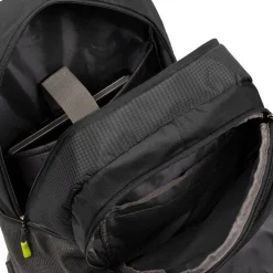 New Rebels ® Kinley - Rugtas - Schooltas - Vrijetijdstas - 35 Liter - Nylon - Zwart
