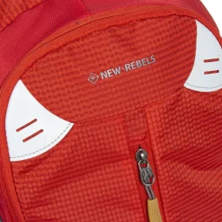 New Rebels ® Kinley - Rugtas - Schooltas - Vrijetijdstas - 28 Liter - Nylon - Rood