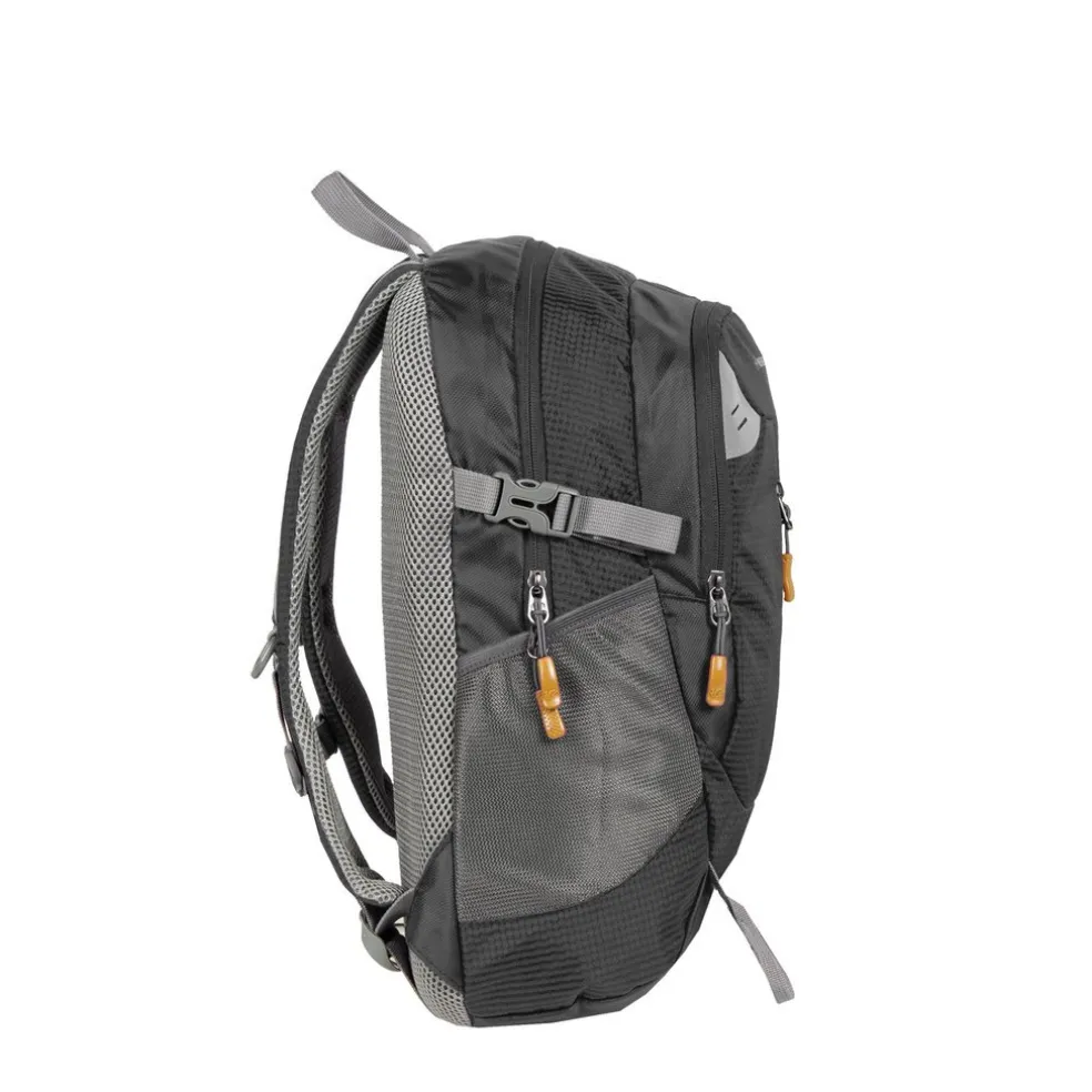 New Rebels ® Kinley - Rugtas - Schooltas - Vrijetijdstas - 28 Liter - Nylon - Zwart