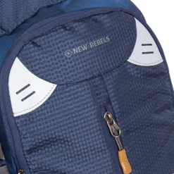 New Rebels ® Kinley - Rugtas - Schooltas - Vrijetijdstas - 28 Liter - Nylon - Navy Blauw