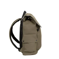 New Rebels ® Mart - PU - Laptop - Rugtas - Rugzak - Waterafstotend - Olijf