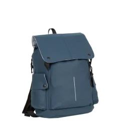 New Rebels ® Mart - PU - Laptop - Rugtas - Rugzak - Waterafstotend - Navy Blauw