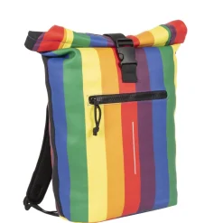 New Rebels ® Mart - Rolltop - Rugzak - Waterafstotend - Regenboog - Rainbow - Large II - Rugtas