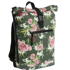 New Rebels ® Mart - Rolltop - Rugtas - Waterafstotend - Flower Dark - Large II - Rugzak