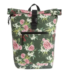 New Rebels ® Mart - Rolltop - Rugtas - Waterafstotend  - Flower Dark  - Large II - Rugzak
