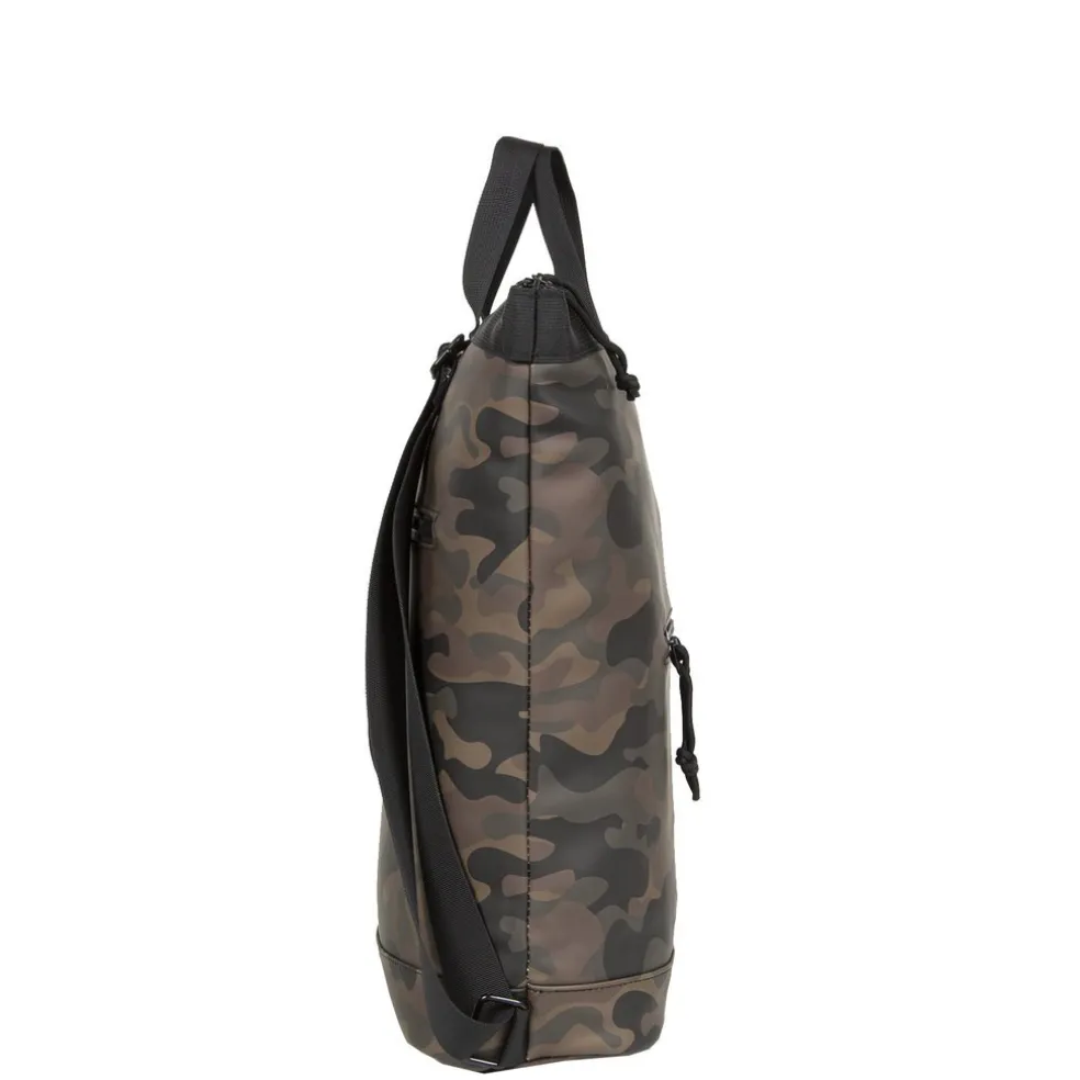 New Rebels ® Mart - Top Zip - Waterafstotend - Rugtas - Laptoptas 14Inch. - Shopper - Brown Camouflage