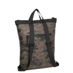 New Rebels ® Mart - Top Zip - Waterafstotend - Rugtas - Laptoptas 14Inch. - Shopper - Brown Camouflage