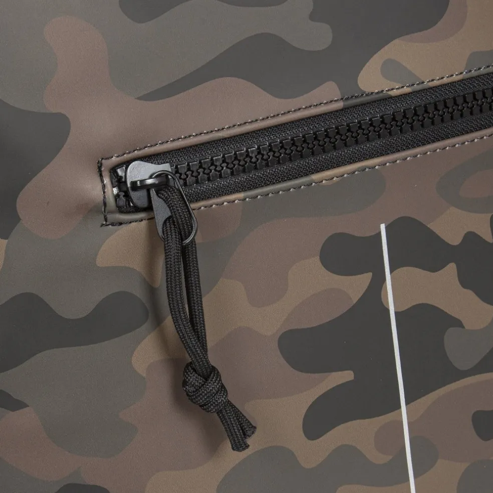 New Rebels ® Mart - Top Zip - Waterafstotend - Rugtas - Laptoptas 14Inch. - Shopper - Brown Camouflage