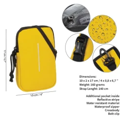 New Rebels ® Mart - Waterafstotend - Telefoontas  - Telefoontasje - Geel