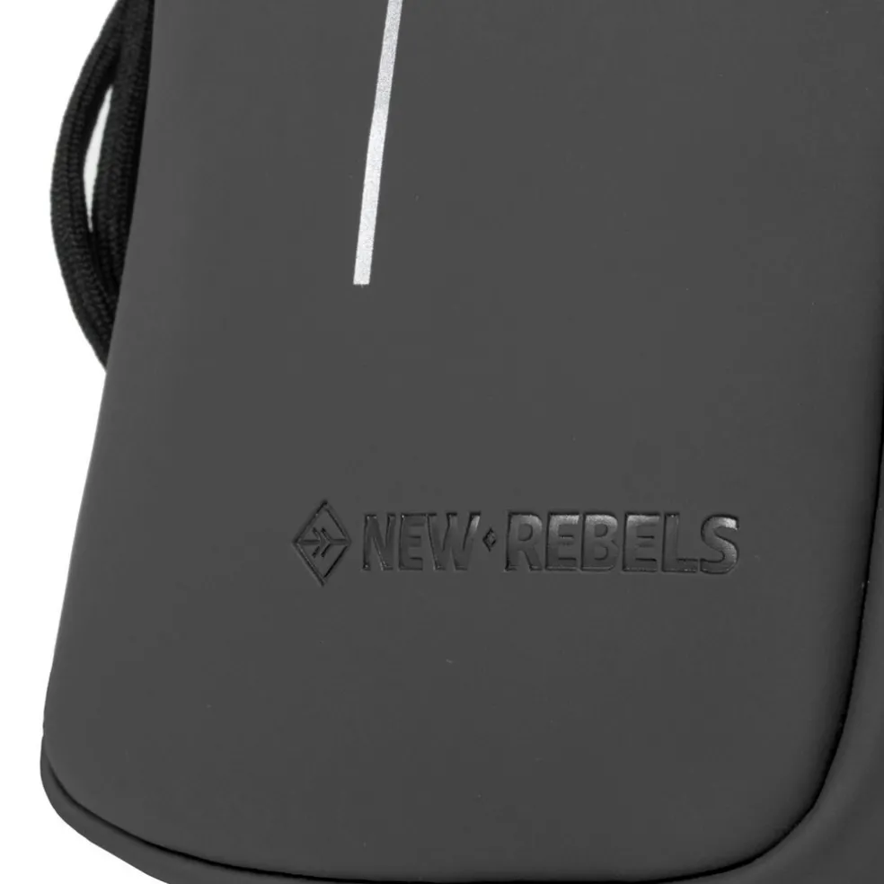 New Rebels ® Mart - Waterafstotend - Telefoontas - Telefoontasje - Zwart