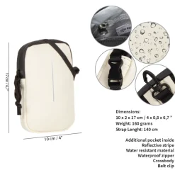 New Rebels ® Mart - Waterafstotend - Telefoontas  - Telefoontasje - Wit