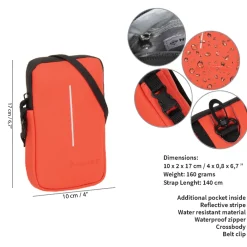 New Rebels ® Mart - Waterafstotend - Telefoontas  - Telefoontasje - Orange