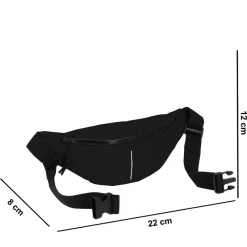 New Rebels ® Mart - Waterafstotend - Fanny Pack - Heuptas - Zwart