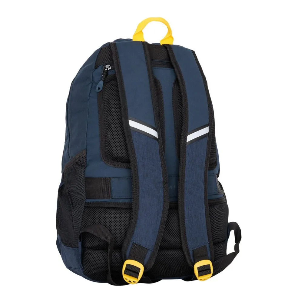 New Rebels - Otis - Stanford Rugtas 20L - Duotone - duurzaam waterafstotend polyester - 15.6" laptop - Navy