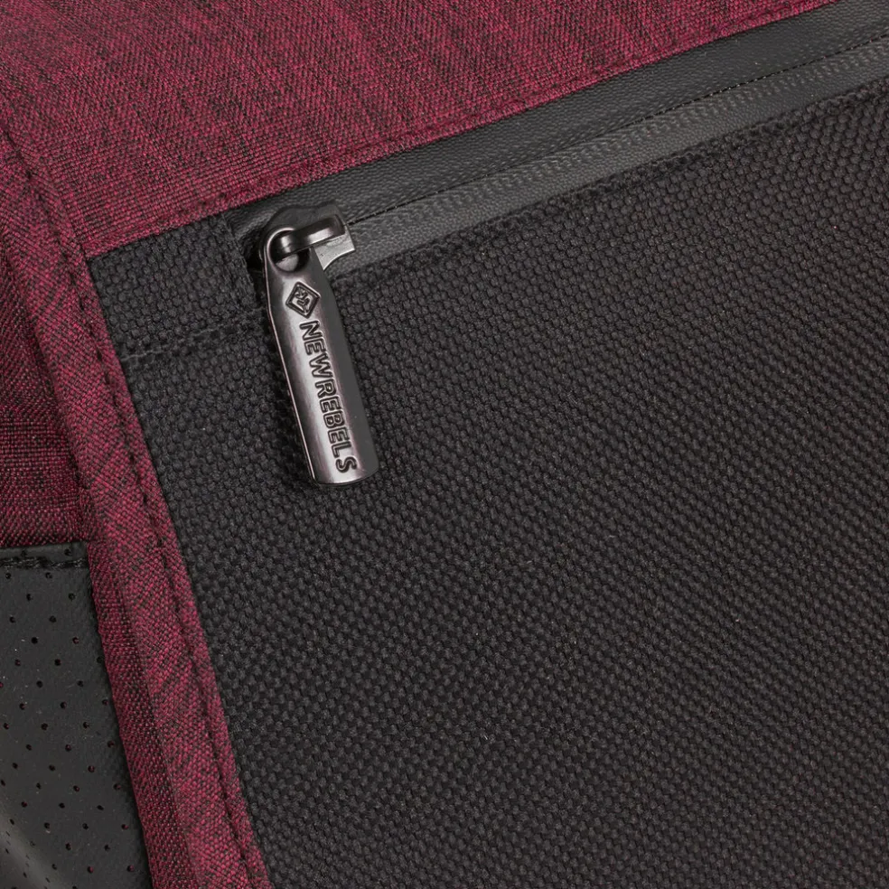 New Rebels ® Solar 25 - Medium Schoudertas A5 - Crossbodytas Met Flap - Burgundy