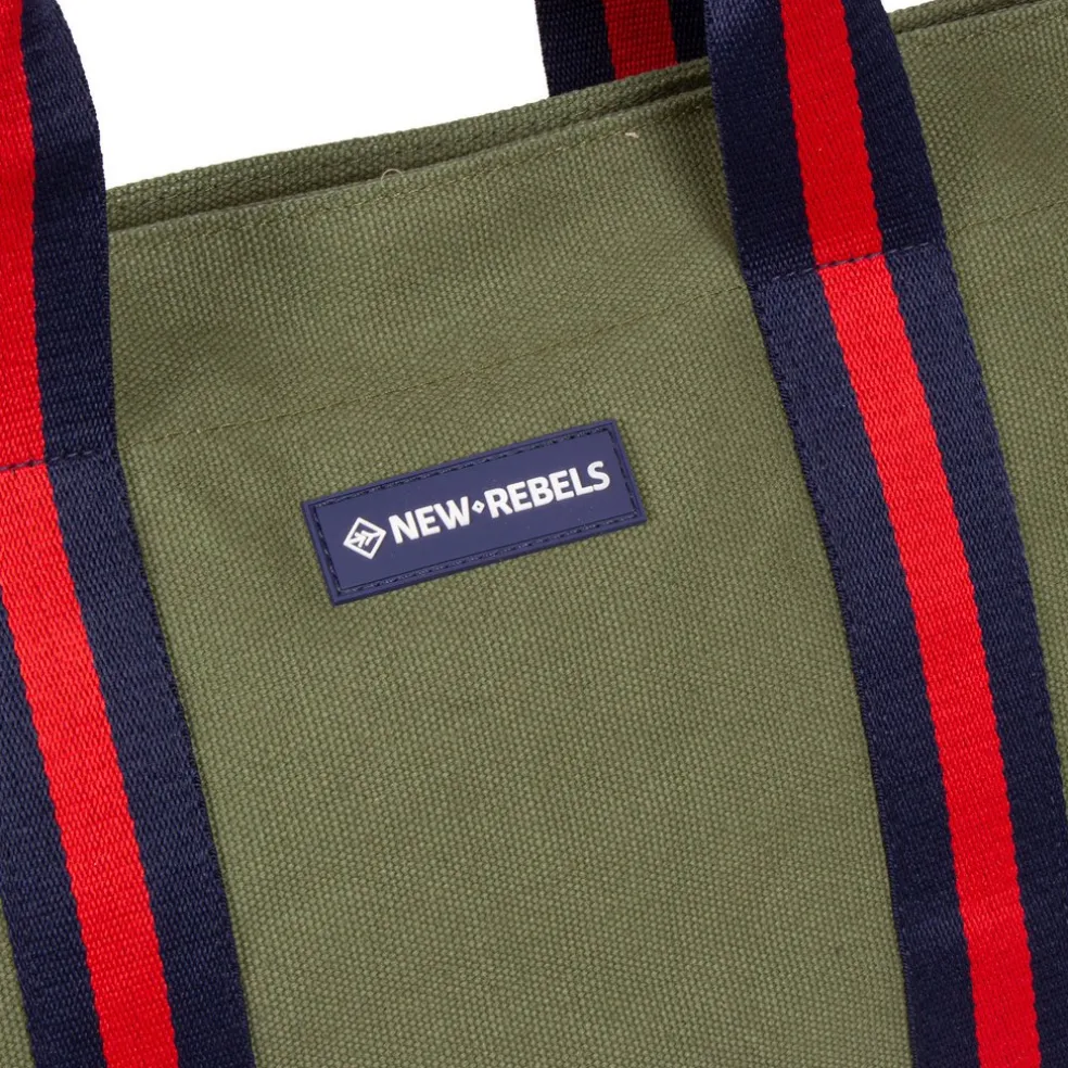 New Rebels ® Stan - Canvas - Shopper - Olijf Groen