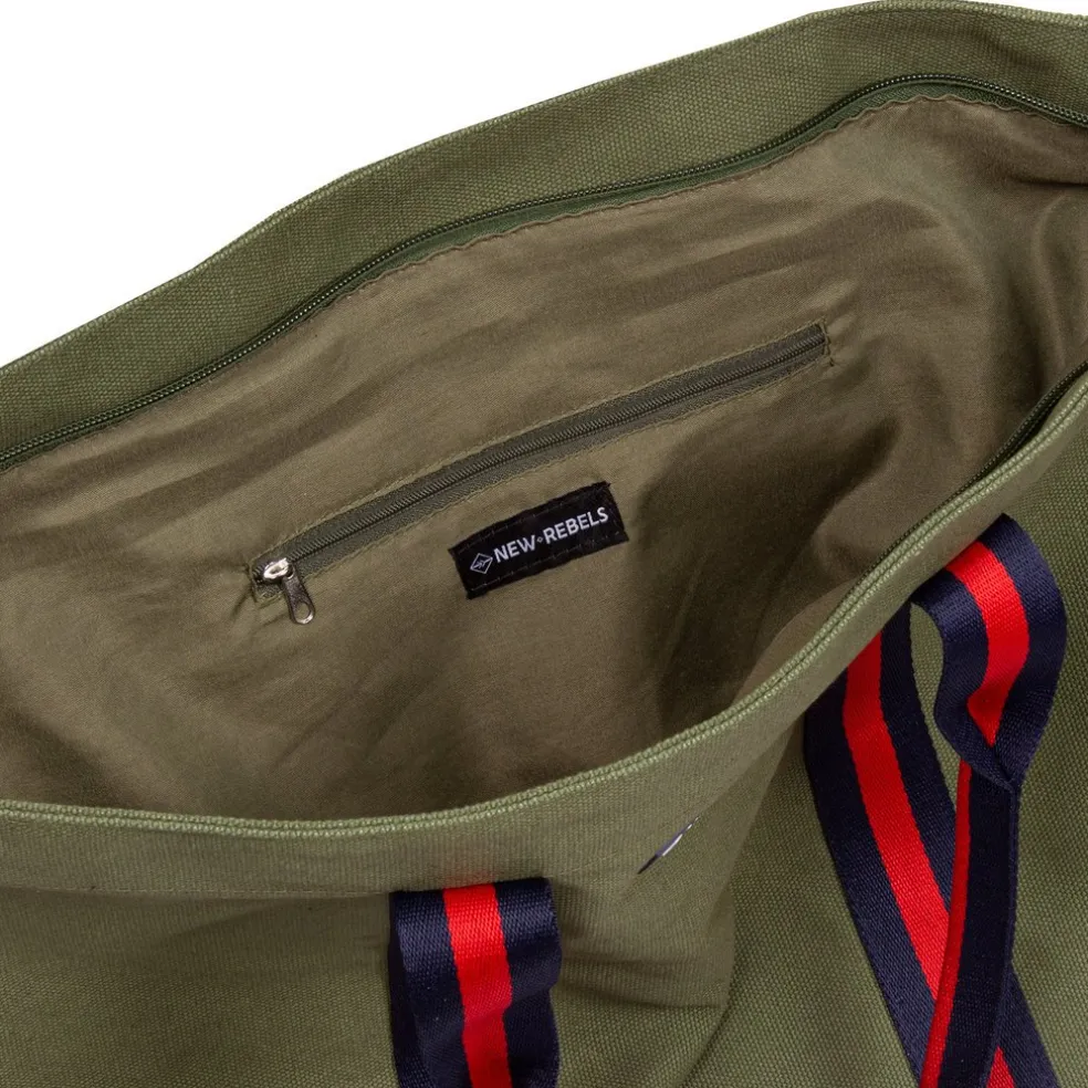 New Rebels ® Stan - Canvas - Shopper - Olijf Groen