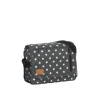 New Rebels ® Star25 - Medium Schoudertas  A5 - Crossbodytas met flap  - Grijs - with stars