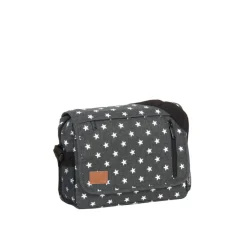 New Rebels ® Star25 - Medium Schoudertas A5 - Crossbodytas met flap - Grijs - with stars