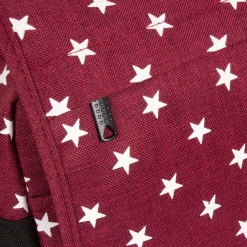 New Rebels ® Star26 - Medium Schoudertas A4- Crossbodytas met flap - with stars - Burgundy