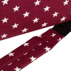 New Rebels ® Star26 - Medium Schoudertas A4- Crossbodytas met flap - with stars - Burgundy