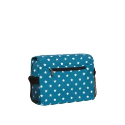New Rebels ® Star25 - Medium Schoudertas A5 - Crossbodytas met flap - new blue with stars