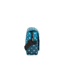 New Rebels ® Star25 - Medium Schoudertas A5 - Crossbodytas met flap - new blue with stars