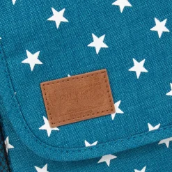 New Rebels ® Star25 - Medium Schoudertas A5 - Crossbodytas met flap - new blue with stars