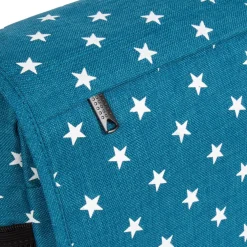 New Rebels ® Star25 - Medium Schoudertas A5 - Crossbodytas met flap - new blue with stars