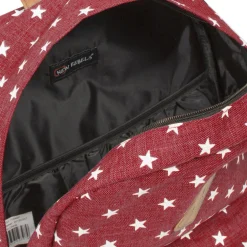 New Rebels ® Star Range - Rugtas - Rugzak - Stars - Burgundy
