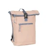 New Rebels ® Tim - Rolltop - Rugtas - Rugzak - Waterafstotend - Zacht Roze/Lila